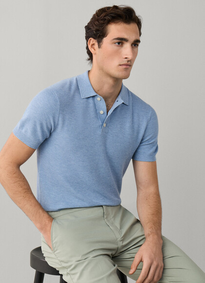 Classic Fit Short Sleeve Knit  Polo