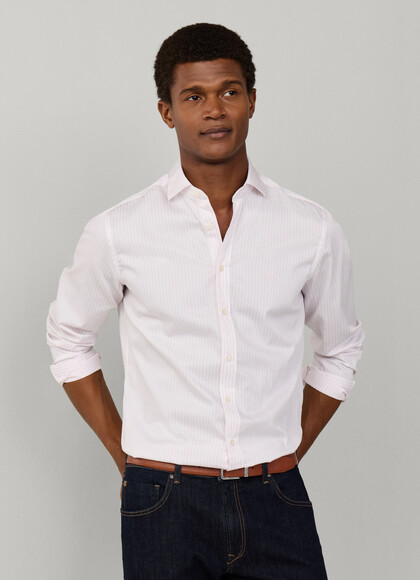 Tailored Fit City Wide Stripe Shirt