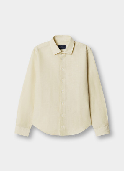 Classic Fit Linen-Cotton Shirt