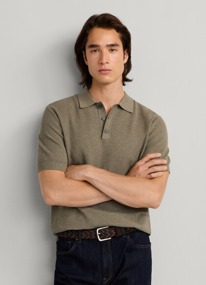 Classic Fit Short Sleeve Knit  Polo