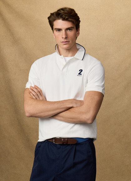 Classic Fit Short Sleeve Number Polo